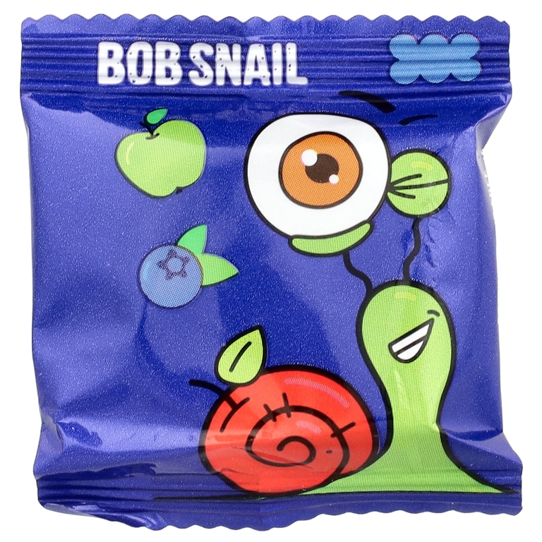 Bob Snail, фруктовые роллы, со вкусом яблока и голубики, 10 пакетиков, по 10 г (0,35 унции)
