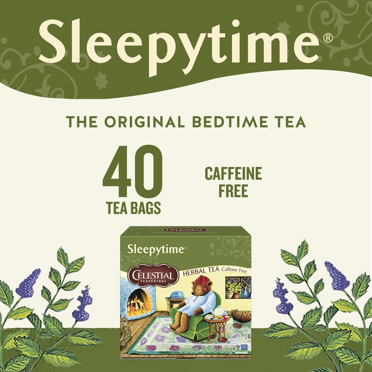 Celestial Seasonings, травяной чай перед сном, без кофеина, 40 чайных пакетиков, 59 г (2,1 унции)