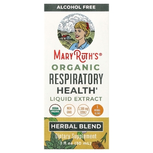 MaryRuth's, органический жидкий экстракт для здоровья дыхательной системы, без спирта, 1180 мг, 30 мл