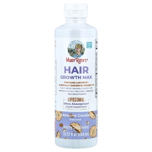 MaryRuth's, Hair Growth Max, липосомальный продукт, миндальное печенье, 450 мл (15,22 жидк. унции)