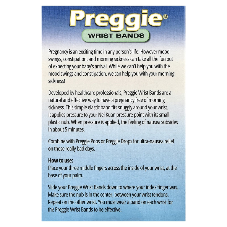 Preggie, ремешки на запястья, 4 шт.