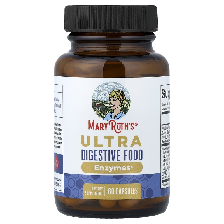 MaryRuth's, Ultra пищеварительные пищевые ферменты, 60 капсул