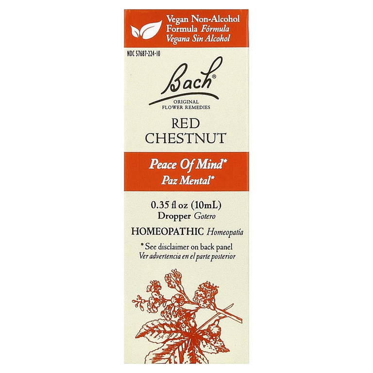 Bach, Original Flower Remedies, экстракт красного каштана, 10 мл (0,35 жидк. унции) (Товар снят с продажи) 
