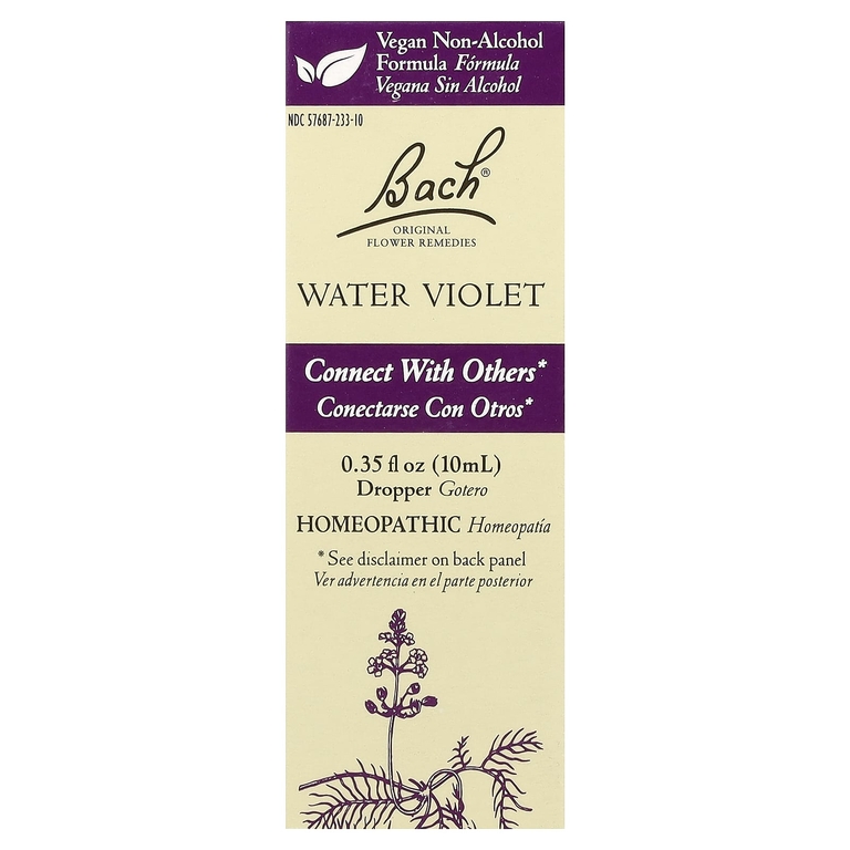 Bach, Original Flower Remedies, вода из фиалки, 10 мл (0,35 жидк. унции)