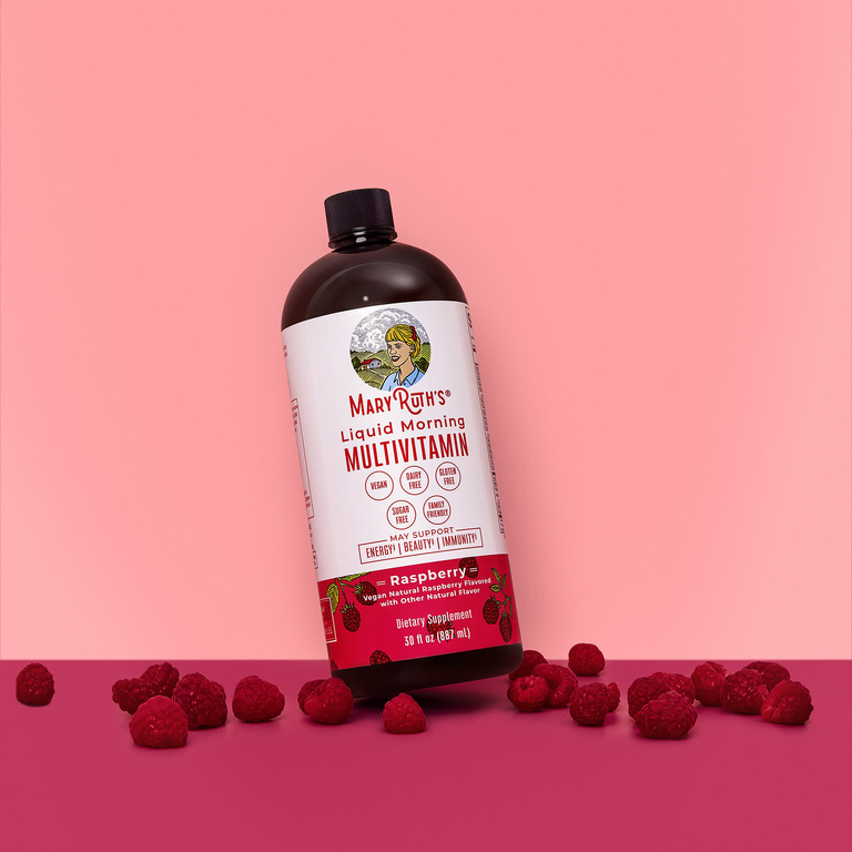 MaryRuth's, жидкая мультивитаминная добавка для утреннего приёма, с малиновым вкусом, 887 мл (30 жидк. унций)