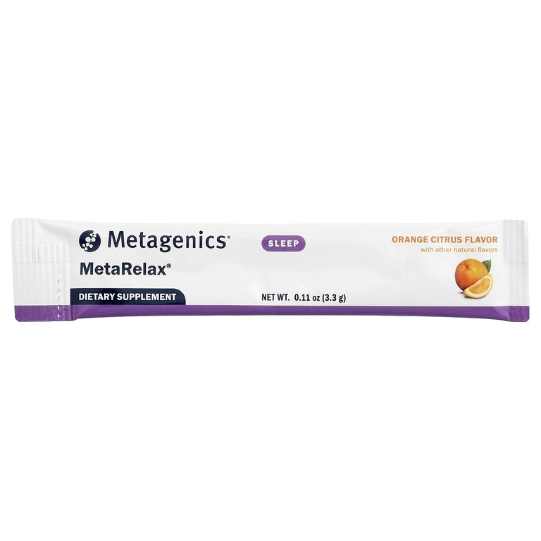 Metagenics, MetaRelax®, со вкусом апельсина и цитруса, 30 пакетиков по 3,3 г (0,11 унции)