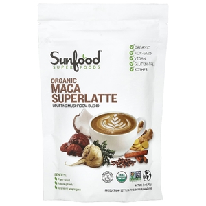 Sunfood, органический суперлатте из маки, 170 г (6 унций) (Товар снят с продажи) 
