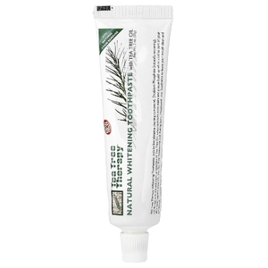 Tea Tree Therapy, натуральная отбеливающая зубная паста с маслом чайного дерева, 85 г (3 унции) (Товар снят с продажи) 