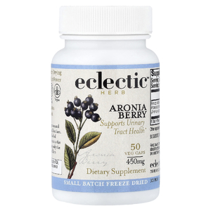 Eclectic Herb, ягоды черноплодной рябины, 50 вегетарианских капсул (450 мг в 1 капсуле)