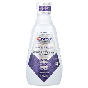 Crest, 3D White, ополаскиватель для рта с фторидом, против кариеса, блеск, без спирта, 946 мл (32 жидк. унции) (Товар снят с продажи) 