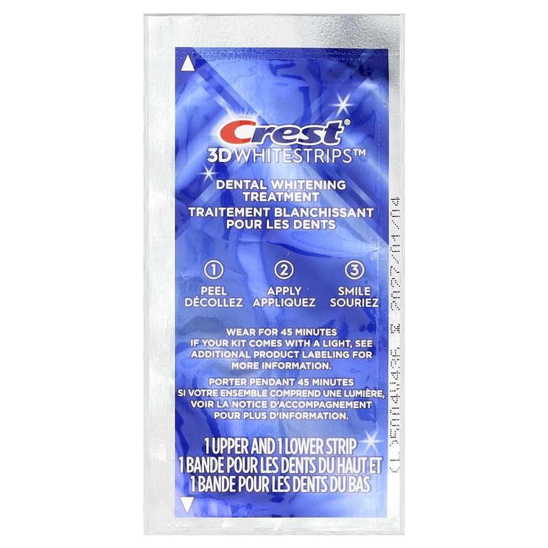 Crest, 3D Whitestrips, набор для отбеливания зубов, безопасный для эмали, 40 полосок