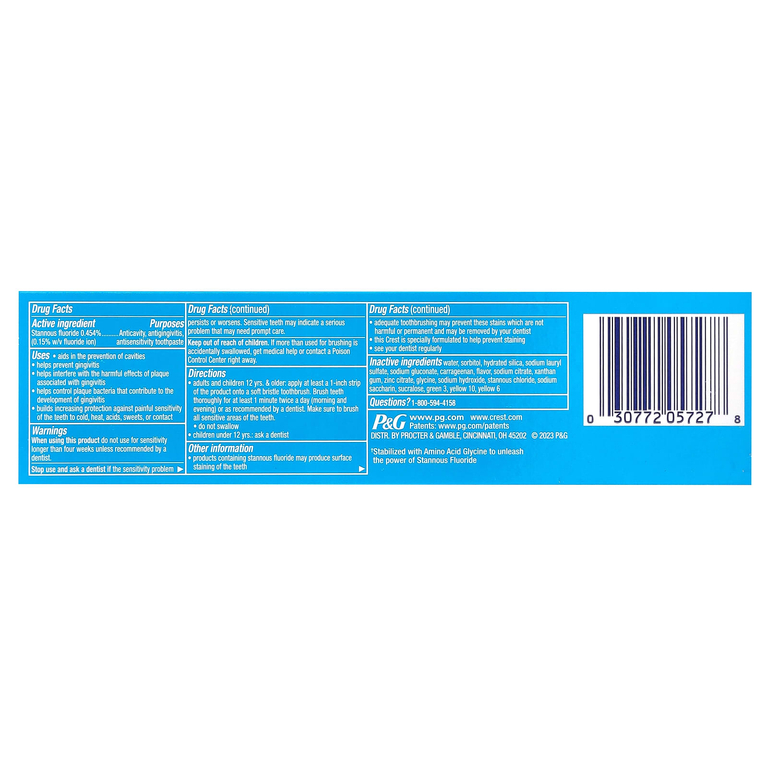 Crest, Pro Health, зубная паста с фторидом, с видимой поверхностью, 121 г (4,3 унции) (Товар снят с продажи) 