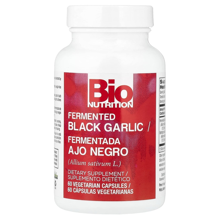 Bio Nutrition, Ферментированный черный чеснок, 450 мг, 60 вегетарианских капсул
