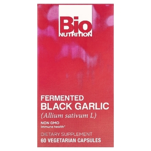 Bio Nutrition, Ферментированный черный чеснок, 450 мг, 60 вегетарианских капсул