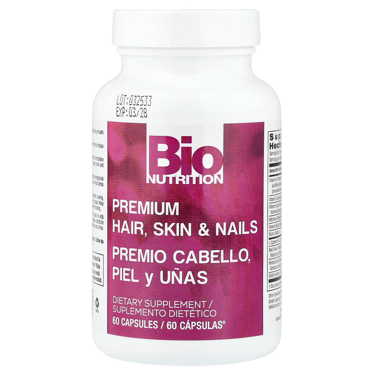 Bio Nutrition, премиальное качество для волос, кожи и ногтей, 60 капсул