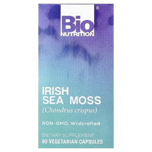 Bio Nutrition, ирландский морской мох, 90 вегетарианских капсул (750 мг в одной капсуле)