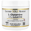 California Gold Nutrition, L-глютамин и L-лейцин, без вкусовых добавок, 450 г (15,87 унции)