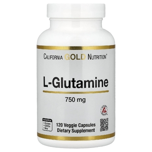 California Gold Nutrition, L-глютамин, 750 мг, 120 растительных капсул