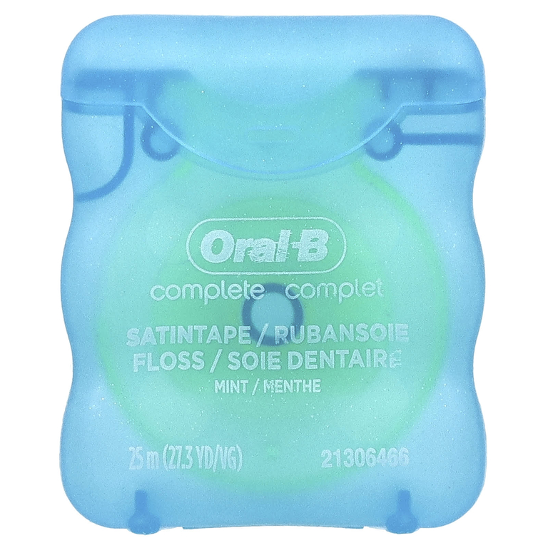Oral-B, Complete, нить SATINtape, мятный вкус, 25 мг (27,3 ярда) (Товар снят с продажи) 