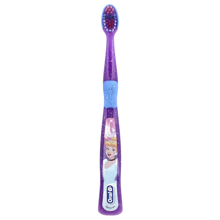 Oral-B, детская зубная щетка, «Диснеевская принцесса», очень мягкая, от 3 лет, 1 шт. (Товар снят с продажи) 