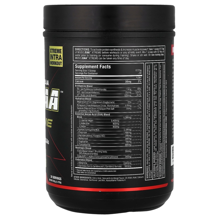 ALLMAX, MUSCLEAAA™ Xtreme, вишневый лайм, 532 г (1,17 фунта) (Товар снят с продажи) 