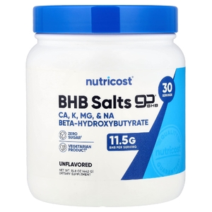 Nutricost, Соли BHB, goBHB® без вкуса, 442 г