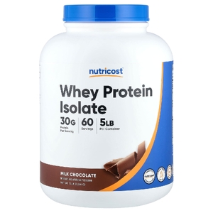 Nutricost, изолят сывороточного протеина, со вкусом молочного шоколада, 2268 г (5 фунтов)