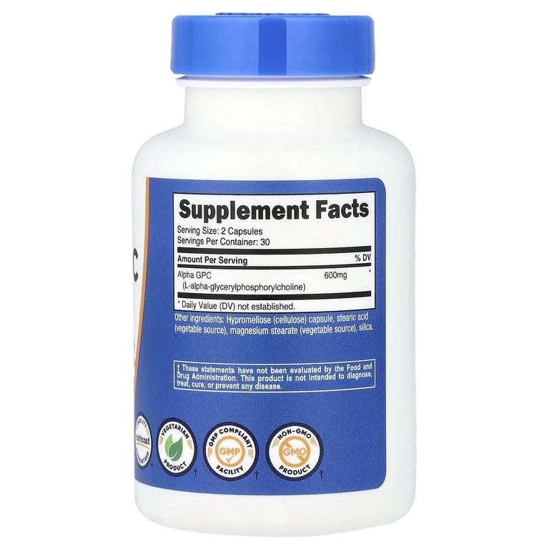 Nutricost, альфа-ГФХ, 60 капсул (300 мг в 1 капсуле)