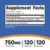 Nutricost, TMG (триметилглицин), 750 мг, 120 капсул