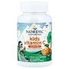 Nordic Naturals, жевательные таблетки с витамином C для детей от 4 лет, со вкусом мандарина, 60 жевательных таблеток (125 мг в 1 таблетке)