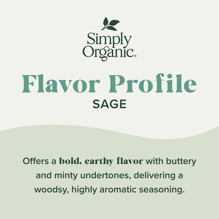 Simply Organic, шалфей, 34 г (1,2 унции)