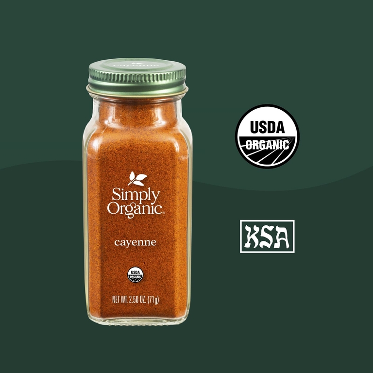 Simply Organic, кайенский перец, 71 г (2,5 унции)