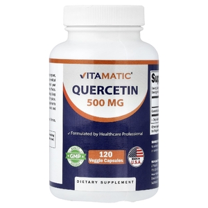 Vitamatic, кверцетин, 500 мг, 120 растительных капсул