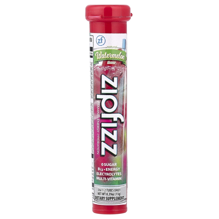Zipfizz, смесь для энергетического напитка, со вкусом арбуза, 20 тюбиков по 11 г (0,39 унции)