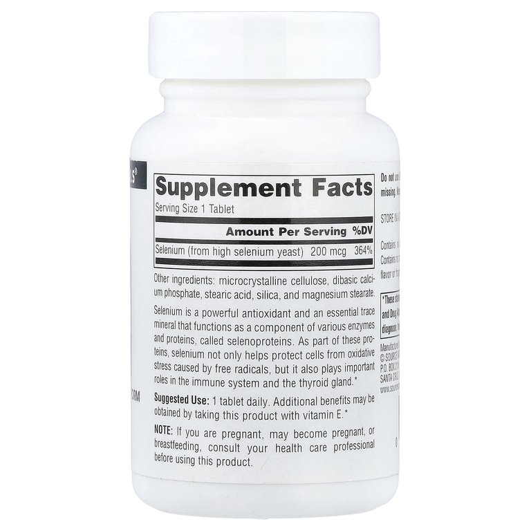 Source Naturals, Селениум, 200 мкг, 120 таблеток