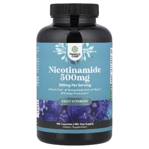 Nature's Craft, никотинамид, 500 мг, 180 капсул