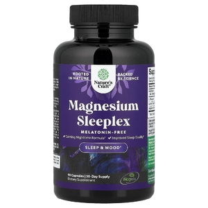 Nature's Craft, магний Sleeplex, без мелатонина, 90 капсул