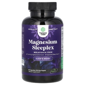 Nature's Craft, магний Sleeplex, без мелатонина, 90 капсул