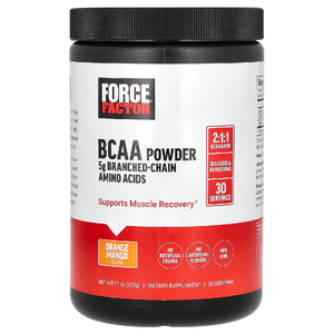 Force Factor, BCAA в порошке, со вкусом апельсина и манго, 201 г (7,1 унции) (Товар снят с продажи) 