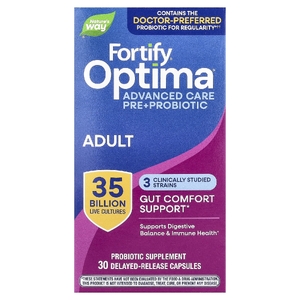 Nature's Way, Fortify® Optima®  Advanced Care Pre + Probiotic, для взрослых, 30 капсул с отсроченным высвобождением