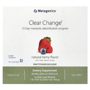Metagenics, Clear Change, 10-дневная программа метаболической детоксикации, натуральные ягоды, набор из 3 предметов (Товар снят с продажи) 