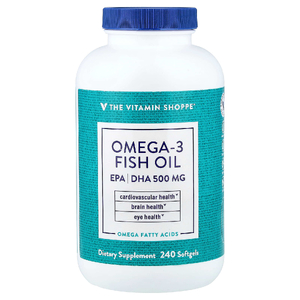 The Vitamin Shoppe, рыбий жир с омега-3, 240 мягких таблеток