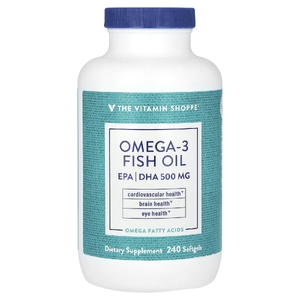 The Vitamin Shoppe, рыбий жир с омега-3, 240 мягких таблеток