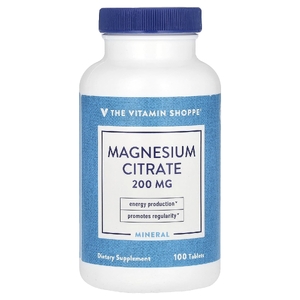 The Vitamin Shoppe, Цитрат магния, 200 мг, 100 таблеток