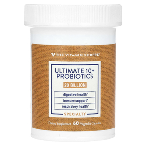 The Vitamin Shoppe, Ultimate 10+, пробиотики, 20 млрд, 60 растительных капсул