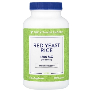 The Vitamin Shoppe, красный ферментированный рис, 240 капсул (600 мг в 1 капсуле)