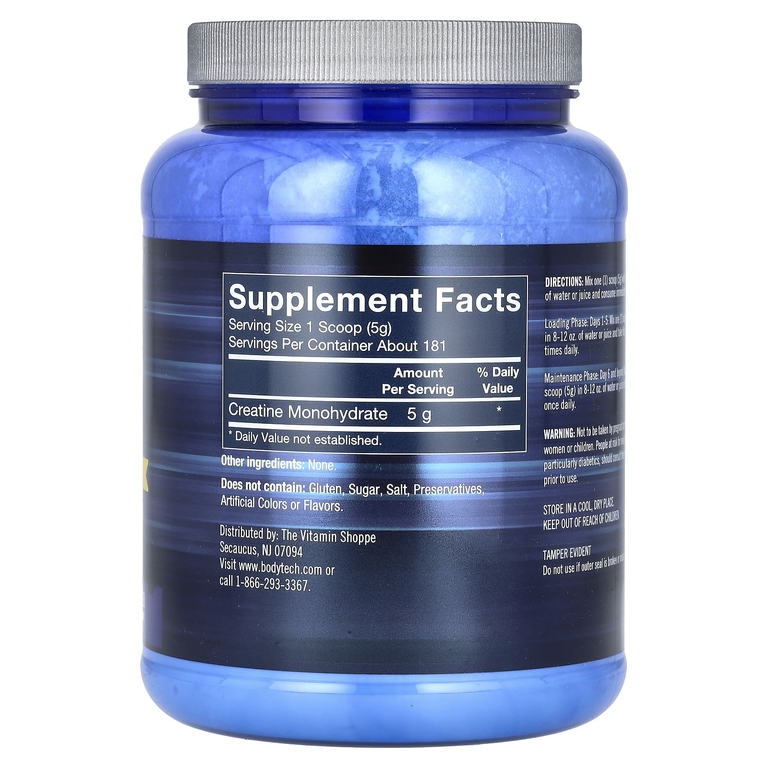 BodyTech, 100% чистый моногидрат креатина, без добавок, 905 г (31,9 унции)