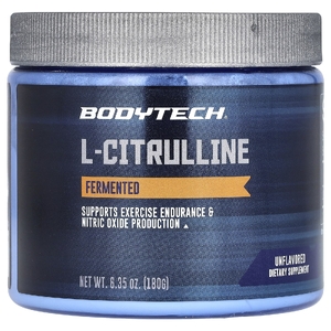 BodyTech, L-цитруллин, ферментированный, без добавок, 180 г (6,35 унции)