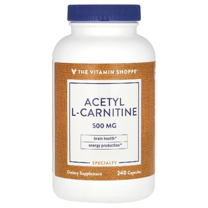 The Vitamin Shoppe, ацетил-L-карнитин, 500 мг, 240 капсул