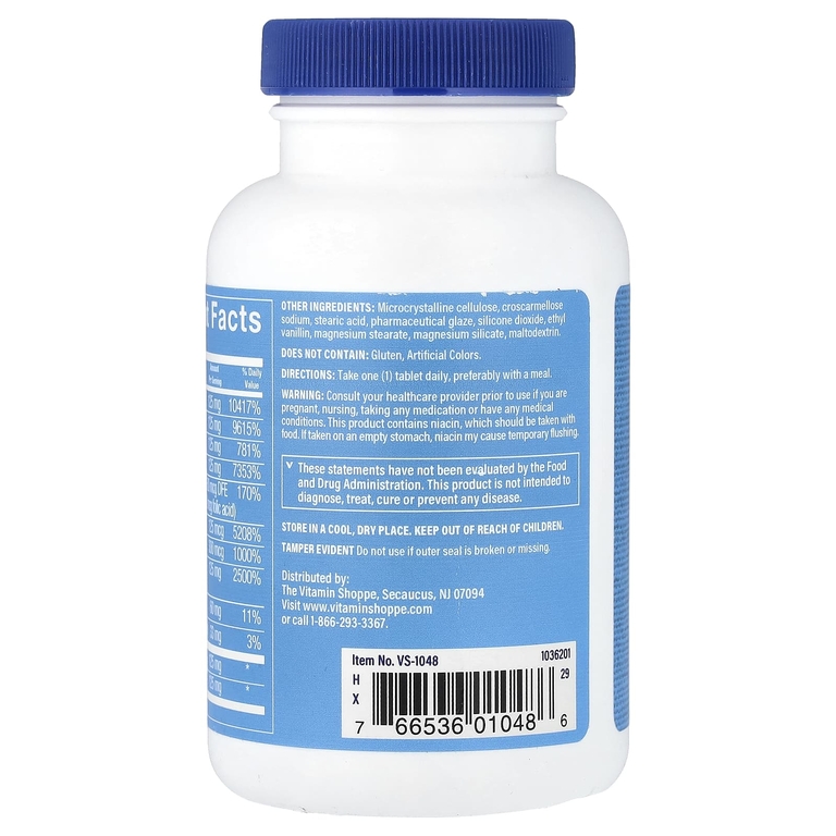 The Vitamin Shoppe, B-Complex 125, витамины группы B, 100 таблеток